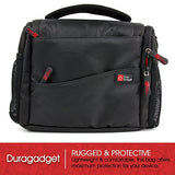 DURAGADGET Deluxe Quality, Shock-Absorbing & Water-Resistant Shoulder/Messenger Bag in Black &