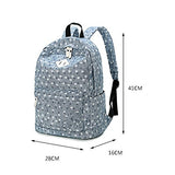 S Kaiko Flower Pattern Canvas Backpack Casual Daypacks School Backpack For Women And Men Laptop