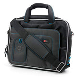 DURAGADGET Exclusive Black & Blue Tablet Compartment Case with Shoulder Strap Suitable for
