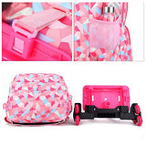 Xhhwzb Girl'S Wheeled Backpack Trolley School Bag Travel Rolling Backpacks (Color : B)
