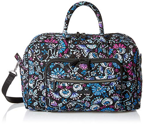 Vera Bradley womens Iconic Compact Weekender Travel Bag, Signature Cotton, Bramble, One Size