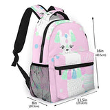 Casual Backpack,Cute Cartoon Llama Alpaca Graphic Design,Business Daypack Schoolbag For Men Women Teen