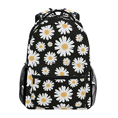 Backpack Travel Vintage Fresh Daisy School Bookbags Shoulder Laptop Daypack College Bag for