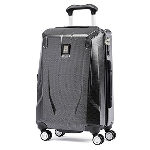 Travelpro Luggage Crew 11 21" Carry-on Slim Hardside Spinner w/USB Port, Carbon Grey