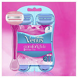 Gillette Venus Women's Comfortglide 3 Blade Disposable Razor, White Tea, 2 Count