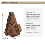 Men Chest Bag Sling Single Shoulder Strap Pack Bag Canvas Travel Bag Rucksack Crossbody Casual Bags