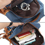 Rolling Backpack Trolley Wheeled School Book Bags High-Capacity Carry-on Travel Bag Luggage with 6 Wheels Climbing Stairs for Students Unisex Teenagers Boys Girls,12.6×6.3×18.5 inch,Blue