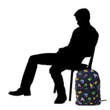 Space Jam Backpack Tune Squad 17" Large Luggage Strap Basketball Backpack