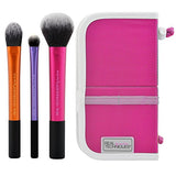 Real Techniques Cruelty Free Travel Essentials Set With Ultra Plush Custom Cut Synthetic