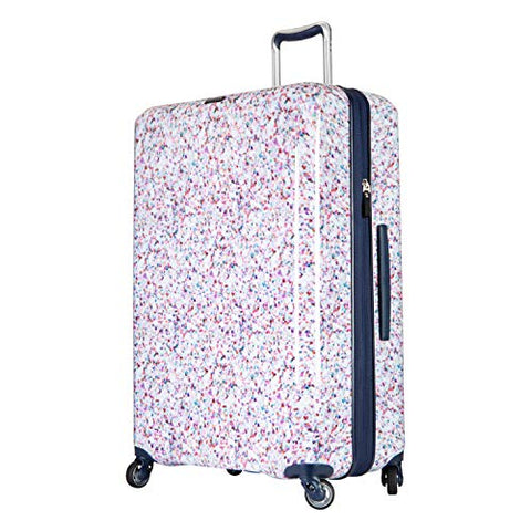 Ricardo Beverly Hills Beaumont 28-inch Check-In Suitcase (White Sparkling Geode Print)