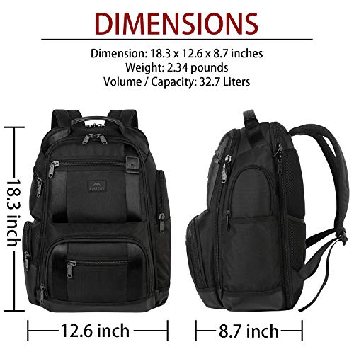 Large Travel Backpack, Professional Business Carry on Backpack for Men ...