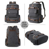 Yousu Canvas Backpack, Mens Large Travel Duffel Bags Fashion Multi Functional Backpacks Canvas