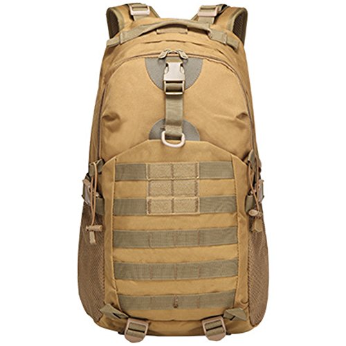 Outdoor Travel Backpack for School Cycling Hiking Camping Sport For Men Women Khaki