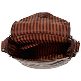 Jack Georges Voyager Leather Crossbody Messenger Bag & Wine Bag In Brown