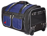 Athalon 34" 15 Pocket Duffel Navy Rolling, One Size