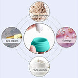 Travel Containers Sets Silicone & PP Cream Jars for Toiletries Empty Lotion Containers Leak-proof & BPA Free Bottles Accessories with Hard Sealed Lids for Cosmetic Makeup Face Body Hand Cream (9 Jars)