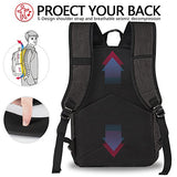 School Backpack For Laptop, Unisex Water-Resistant Student Travel Back Bag With Usb Charging