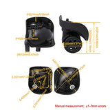 BQLZR 9.2x10.8x4.9cm Black Plastic & Metal 360 Degrees Left&Right Luggage Suitcase Swivel Caster