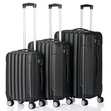 SSLine Luggage Set,3 Piece Set Suitcase Lightweight Carry-On Luggage,Plastic Metal Material Hard Shells(20in24in28in)