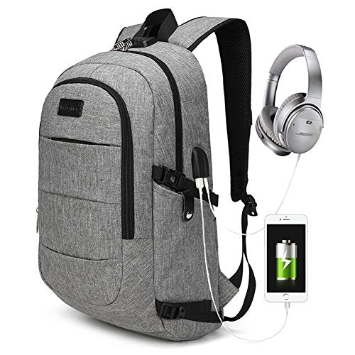 Gashen Packable Laptop Backpack Anti-Theft daypack with USB Charging Port and Password Lock