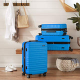 Amazonbasics Hardside Spinner Luggage - 28-Inch, Light Blue
