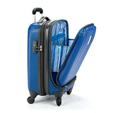 The Classic Blue Delsey Helium Shadow 19-Inch Hardside International Carry On Luggage