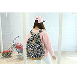 S Kaiko Feather Pattern Canvas Backpack School Bakcpack For Women And Men School Bag Daypack