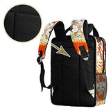 LORVIES Unique Japanese Print School Bag for Student Bookbag Teens Travel Backpack Casual Daypack Travel Hiking Camping