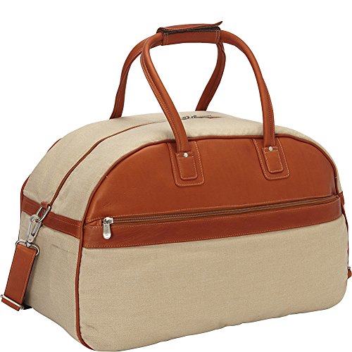 Piel Leather Satchel Travel Bag, Saddle, One Size
