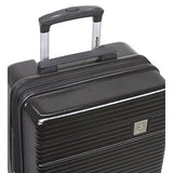 Dejuno Ashford 3-Pc Hardside Spinner Tsa Combination Lock Luggage Set, Black