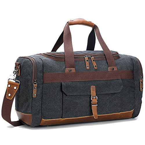 bluboon travel duffel bag canvas leather overnight bag Shop BLUBOON Travel Duffel Bag Canvas Weekend – Luggage Factory