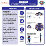 Nickelodeon Boys' Little Paw Patrol Character Slicker and Umbrella Rainwear Set, Dark Blue, Age 2-3