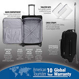 American Tourister Premium 4 Piece Lightweight Set (20" & 28" Spinners + Duffel & Boarding) (Black)