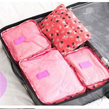 Travel Packing Cubes 6pcs/set Large Capacity Clothing Sorting Organize Bag Storage Package Men,Leopard