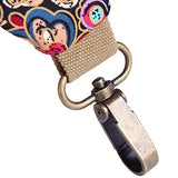 Black Butterfly Women'S National Wind New Canvas Bag Shoulder Bag Backpack (Small) , A