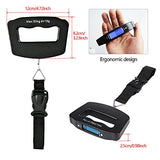 Portable Digital Luggage Scale Electronic Travel Hanging Postal Scale With Backlight Lcd Display