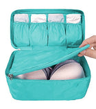 WOSON Portable Multi-Functional Travel Bra Organizer Waterproof Zip Underwear Packing Cubes