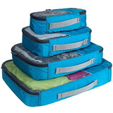 G4Free Packing Cubes 4pcs Value Set for Travel,Helpful Packing Bags(Blue)