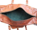 21 Inch Vintage Leather Duffel Travel Gym Sports Overnight Weekend Sale