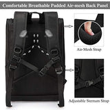 Backpack for men,Vaschy Vintage Water Resistant Daypack Rucksack College School Backpack with Padded 15.6 inch Laptop Compartment