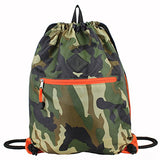 Eastsport Drawstring Sackpack Sling Backpack, Army Camo