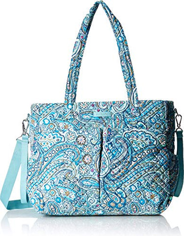 Vera Bradley womens Iconic Ultimate Baby Bag, Signature Cotton, Daisy Dot Paisley, One Size