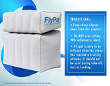 Flypal Inflatable Foot Rest for Travel, Home and Office and Blow-Up Pillow Cushion for Kids to Sleep on Long Flights, 17"x11"x17", Grey