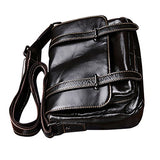 Berchirly Retro Leather Tote Bag Women Shoulder Sling Bag Satchel Chocolate Black