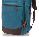 Casual Canvas Men Bag - Computer Backpack Student Leisure Shoulder Bags (Sky Blue)