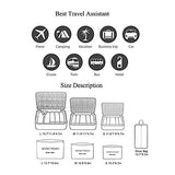 Aschic 7 Set Travel Storage Bags Packing cubes Multi-functional Clothing Sorting Packages, Travel Packing Pouches (Blue)