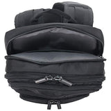 Kenneth Cole Reaction Polyester Dual Compartment 15" Laptop Business Backpack with Techni-Cole RFID, Black One Size