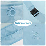 Packing Cubes for Travel, 8Pcs Compression Travel Cubes Set Foldable Suitcase Organizer Lightweight Luggage Storage Bag (Blue)