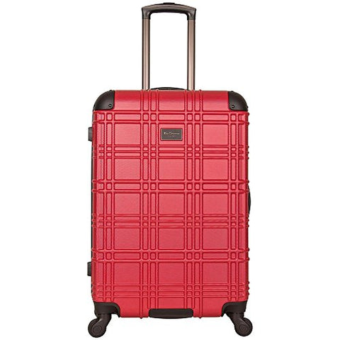 Ben Sherman Nottingham 24" Embossed PAP 4-Wheel Upright Luggage in Red