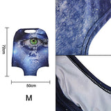 Hugs Idea Giraffe Pattern Stylish Durable Dustproof Travel Luggage Productive Cover With Zipper For